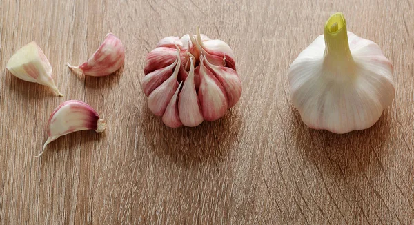 garlic. whole garlic bulb and garlic cloves