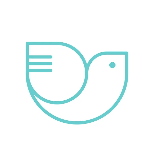 Logo Peace Colomba per la Giornata Internazionale della Pace — Vettoriale Stock