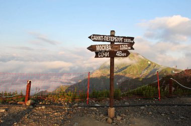 dağ manzaraları dağ ve milepost distanc tepesinden