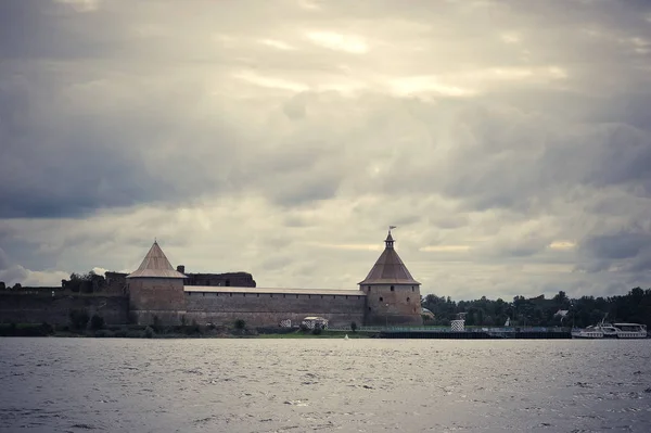 Festung am see ladoga, shlisselburg, russland: festung oresch — Stockfoto