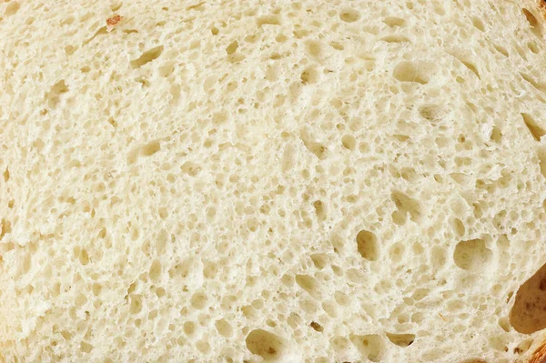 Kromka chleba białego - puszysty chleb — Zdjęcie stockowe
