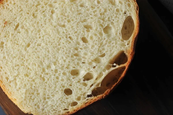 Fetta di pane bianco - pane morbido — Foto Stock
