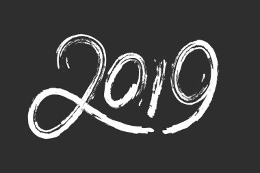 Tebrik kartı tasarım şablonu ile Çin kaligrafi 2019 New 