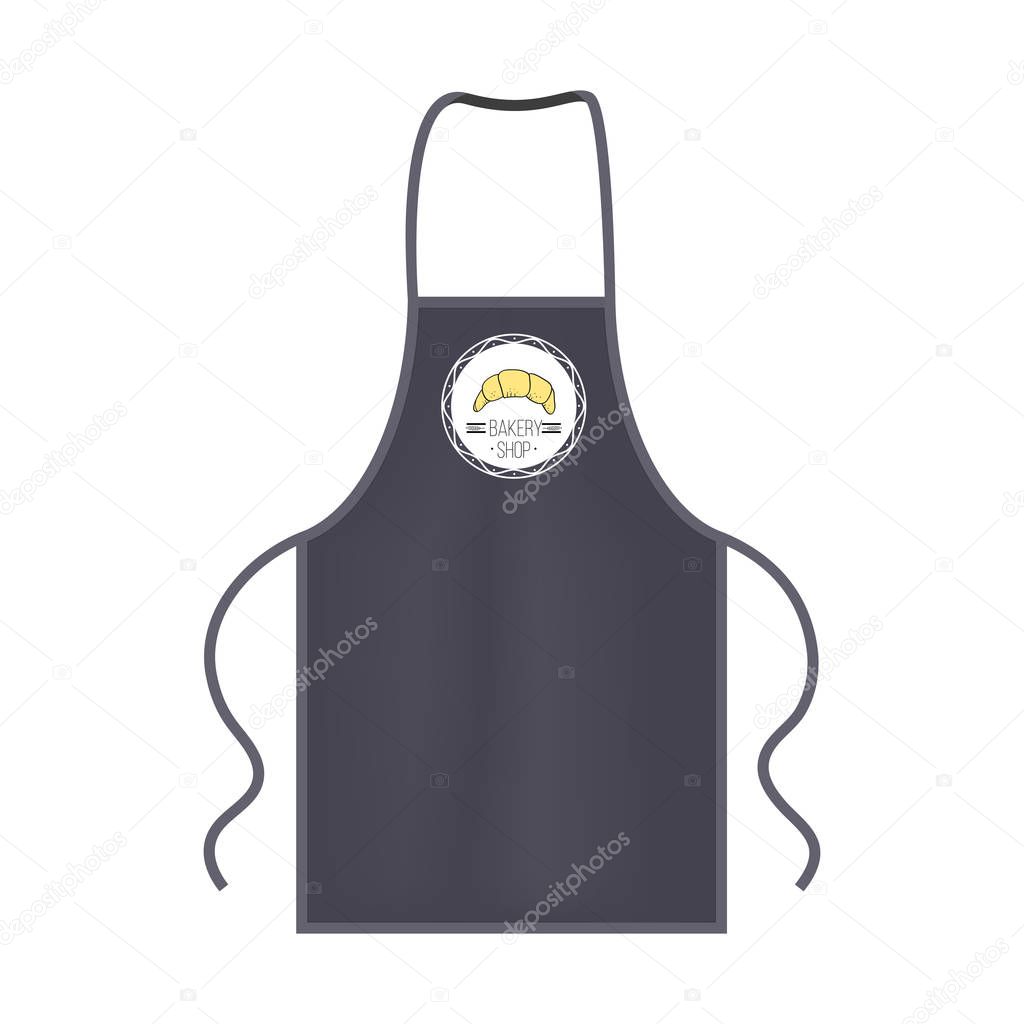 Gray kitchen protective apron mocap