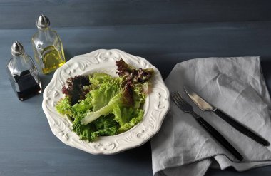 basit vejetaryen tabağı - salata