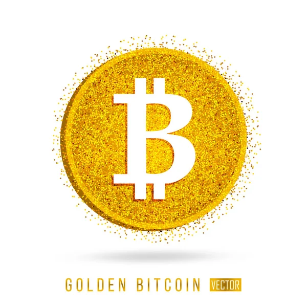 Буква B - финансовый знак bitcoin — стоковый вектор