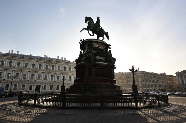 Pomnik Nikołaj pierwszy w Sankt Petersburgu — Zdjęcie stockowe