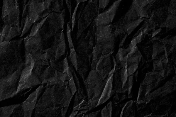 Abstract background with black wrinkled paper — Stock Photo, Image