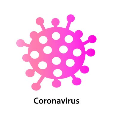 Roman Coronavirus (2019-nCoV) simgesi 3D. Virüs Covid 19
