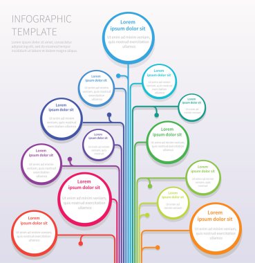 Vektör Infographic ağaç