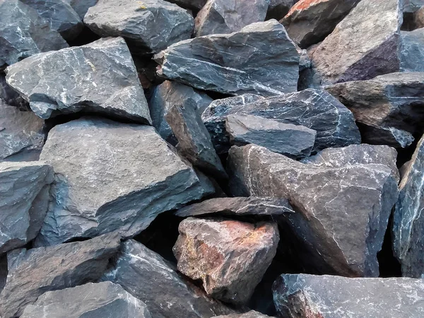 Fondo gris de piedras agrietadas  . — Foto de Stock