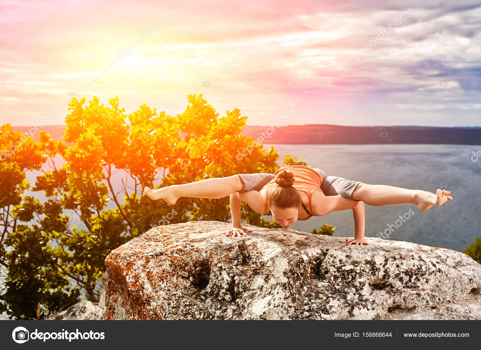 Flexible Yoga Poses Outdoor Sunset Stock Photos - Free & Royalty-Free Stock  Photos from Dreamstime