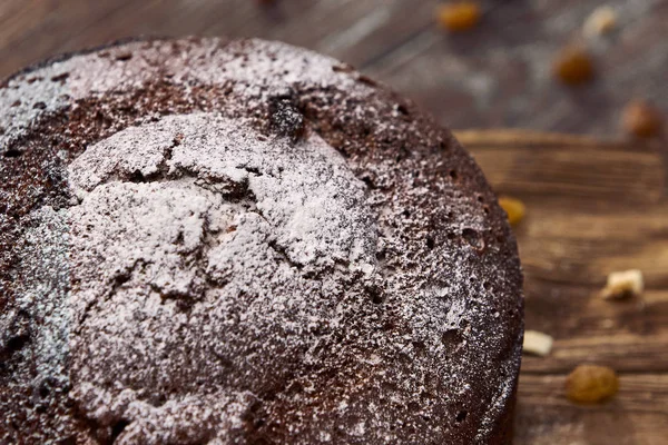 Tablo, lezzetli çikolatalı kek yakın çekim