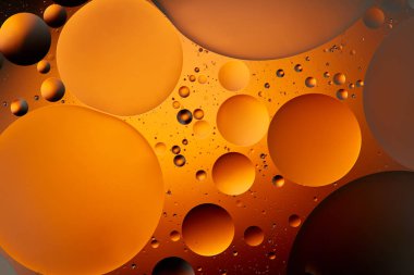 Sarı su kabarcıkları ışık aydınlatma soyut