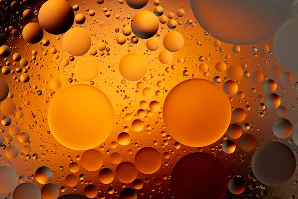 Geel water bubbels abstract lichte verlichting — Stockfoto