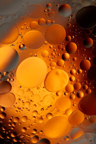 Geel water bubbels abstract lichte verlichting — Stockfoto