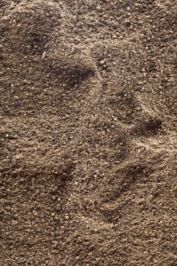 Doku arka plan. Kara biber tozu Üstten Görünüm.