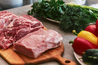 Masada yemek var. Yüksek kalite fotoğraf