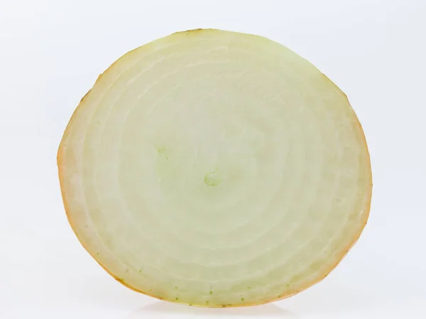 Slice onion on white background — Stock Photo, Image