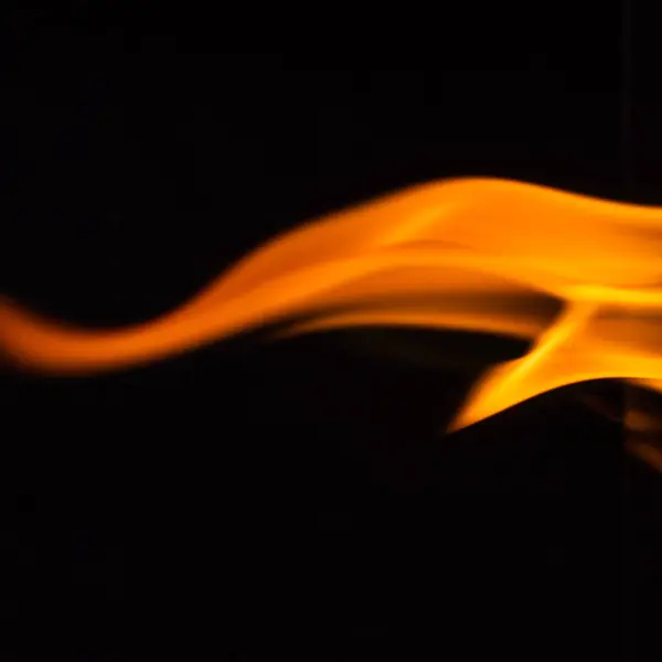 Огонь Пламя Изолированные Черном Фоне — стоковое фото