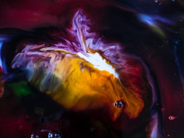 Arka plan, çeşitli pigmentler ve boyalar zengin bir doku, bulanık renk arka plan oluşturun,