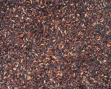 Bulanık Üst görünüm görüntü siyah Çeltik arka plan,