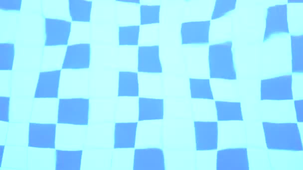 Vízhullámok Kék Csempe Vonalak Szálloda Medencéjében Fényes Napfényvisszaverődéssel Nyári Ünnepi — Stock videók