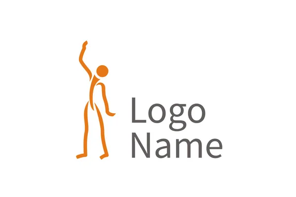 Logo danza — Vettoriale Stock