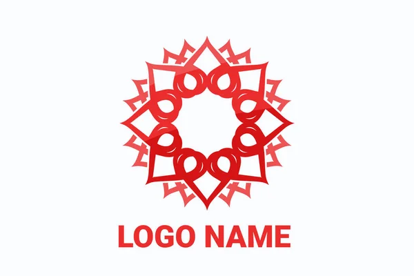 Logo mandala — Vector de stock