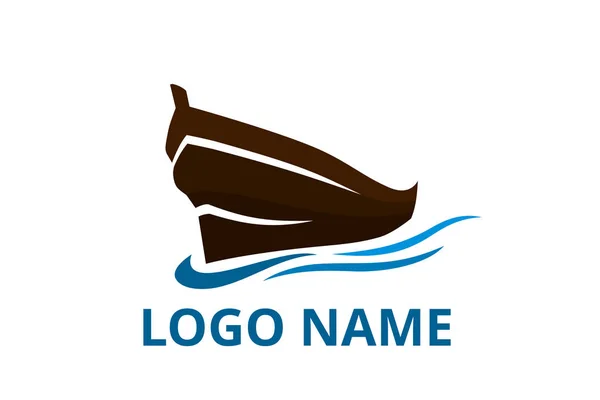 Statek logo — Wektor stockowy
