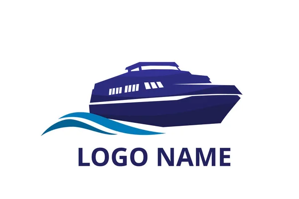 Fartyget logotyp — Stock vektor