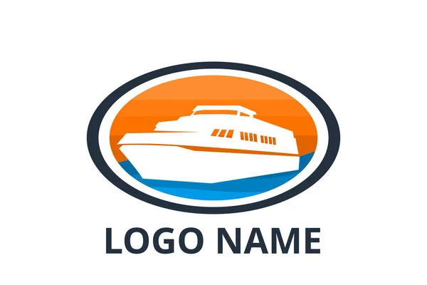 Gemi logosu — Stok Vektör