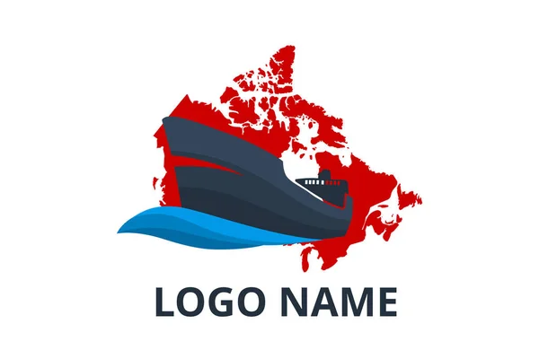 Logotipo del buque — Vector de stock