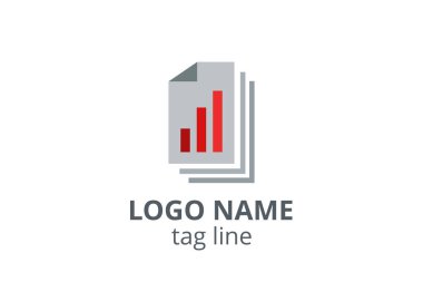 Yaratıcı Logo simgesi tasarım şablonu muhasebe, danışman, finans, yönetim, yatırım şirketi.