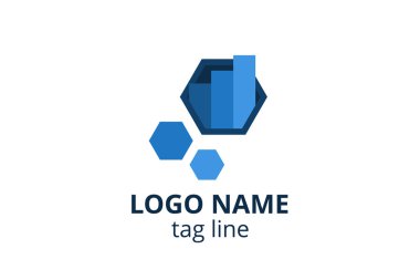 Yaratıcı Logo simgesi tasarım şablonu muhasebe, danışman, finans, yönetim, yatırım şirketi.
