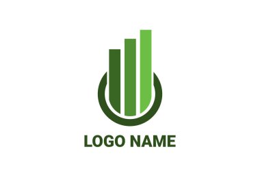 Yaratıcı Logo simgesi tasarım şablonu muhasebe, danışman, finans, yönetim, yatırım şirketi.