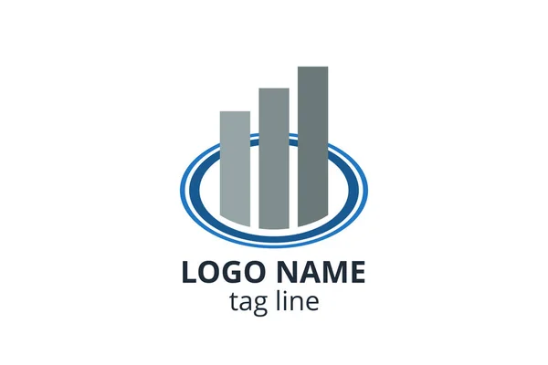 Yaratıcı Logo Simgesi Tasarım Şablonu Muhasebe Danışman Finans Yönetim Yatırım — Stok Vektör