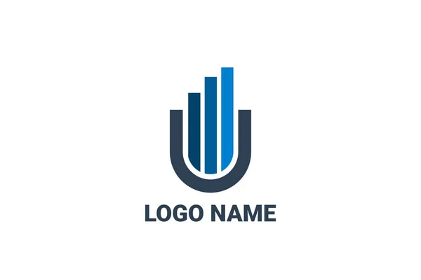 Creative Logo Icon Sign Design Modello Contabilità Consulenza Finanza Management — Vettoriale Stock