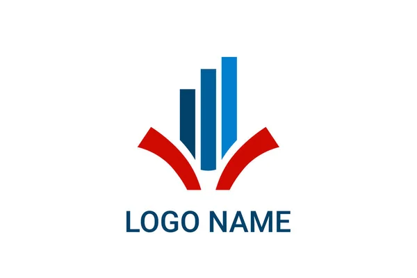 Creative Logo Icon Sign Design Template Accounting Consultant Finance Management — Stock Vector