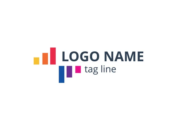 Design Sinal Ícone Logotipo Criativo Modelo Para Contabilidade Consultor Finanças —  Vetores de Stock