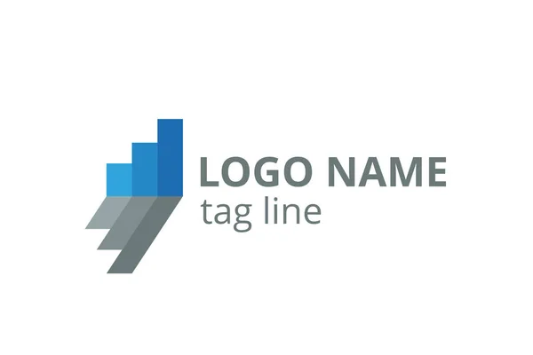 Tvorba Loga Design Ikon Šablony Pro Účetnictví Konzultant Finance Management — Stockový vektor