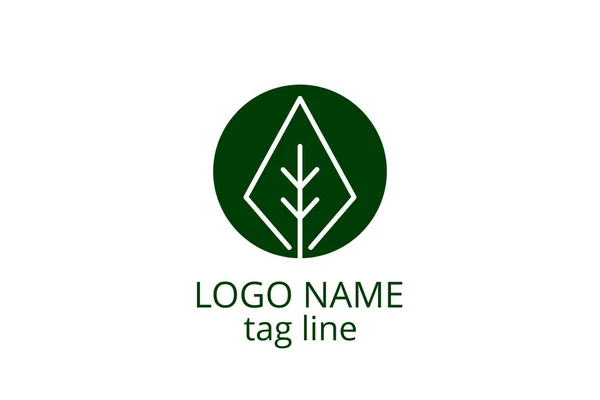 Креативный Дизайн Значка Листочка Шаблон Логотипа Любого Бизнеса Такого Здоровая — стоковый вектор
