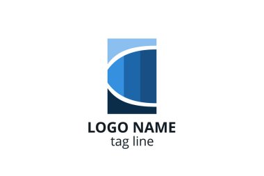 Yaratıcı Logo simgesi tasarımı Danışmanlık şirketi, muhasebe, finans, yönetim, yatırım şirketi için Şablon.