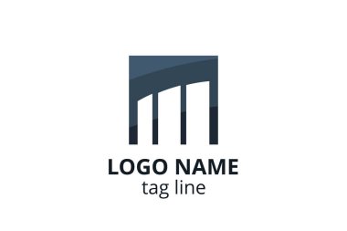 Yaratıcı Logo simgesi tasarımı Danışmanlık şirketi, muhasebe, finans, yönetim, yatırım şirketi için Şablon.
