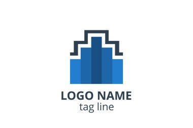 Yaratıcı Logo simgesi tasarımı Danışmanlık şirketi, muhasebe, finans, yönetim, yatırım şirketi için Şablon.
