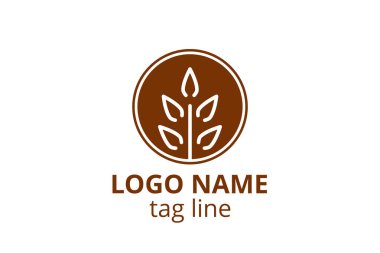 Yaratıcı yaprak simgesi tasarımı. Sağlıklı organizasyon, danışman, finans, hastane, yatırım şirketi, ikamet eden şirket gibi şirketlerin logosu.