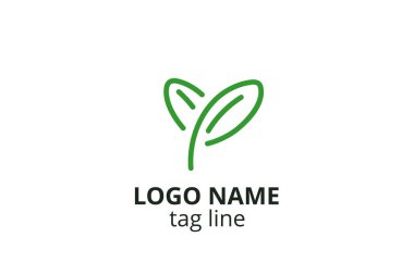 Yaratıcı yaprak simgesi tasarımı. Sağlıklı organizasyon, danışman, finans, hastane, yatırım şirketi, ikamet eden şirket gibi şirketlerin logosu.