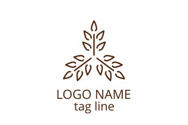 Yaratıcı yaprak simgesi tasarımı. Sağlıklı organizasyon, danışman, finans, hastane, yatırım şirketi, ikamet eden şirket gibi şirketlerin logosu.