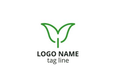Yaratıcı yaprak simgesi tasarımı. Sağlıklı organizasyon, danışman, finans, hastane, yatırım şirketi, ikamet eden şirket gibi şirketlerin logosu.