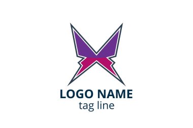 Yaratıcı hayvan ikonu kelebek işareti tasarımı. Güzellik sektörünün logosu, spa derisi gibi, moda. Ya da başka bir modern şirket, danışman, yatırım, şirket.